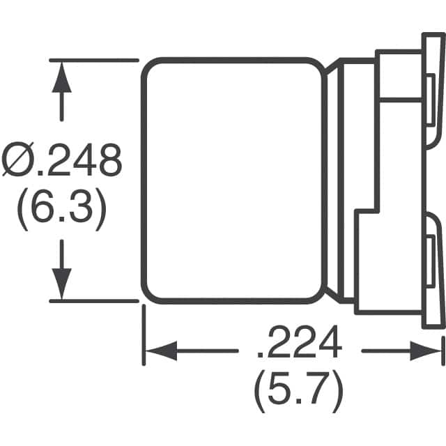 APXH100ARA560MF60G United Chemi-Con  Condensadores de aluminio y polímero